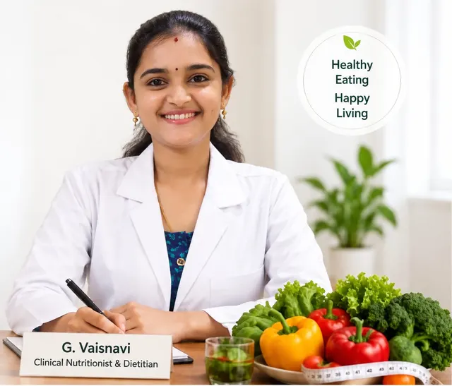 Dt. Vaisnavi Gunasekaran, Clinical Nutritionist & Dietitian at The Diet Desk, Perumbakkam